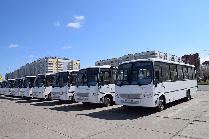 В автопарк Братска поступило еще 20 новых автобусов